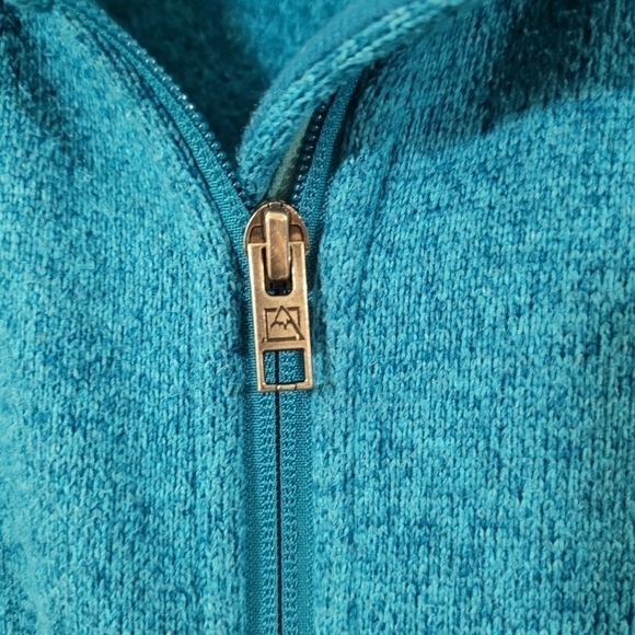 AVALANCHE blue green full zip front fleece jacket - Picture 9 of 13